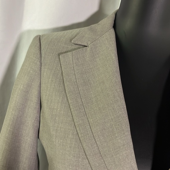 BCBGeneration Gray Classic Button Front Wool Blend Blazer - Picture 5 of 16